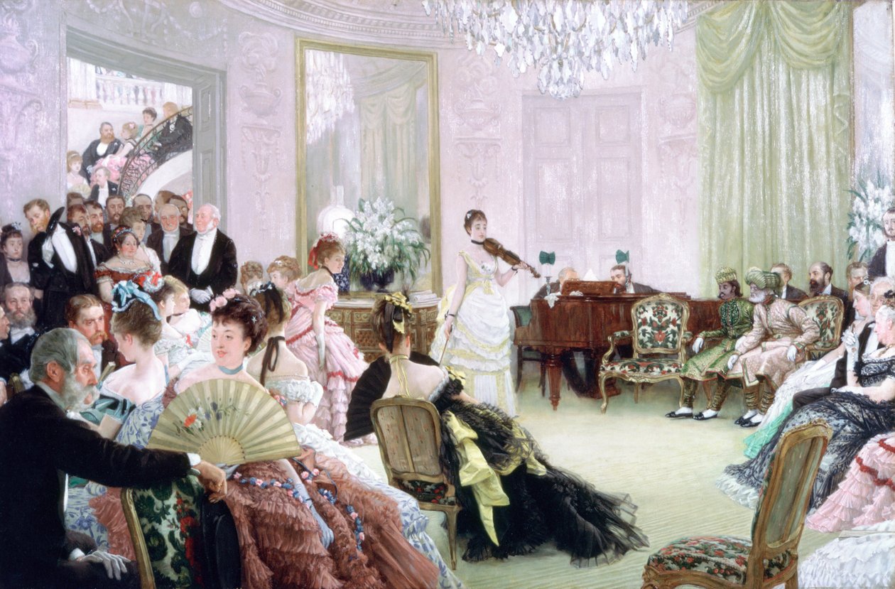 Hysch!, Konserten, c1875 av James Jacques Joseph Tissot