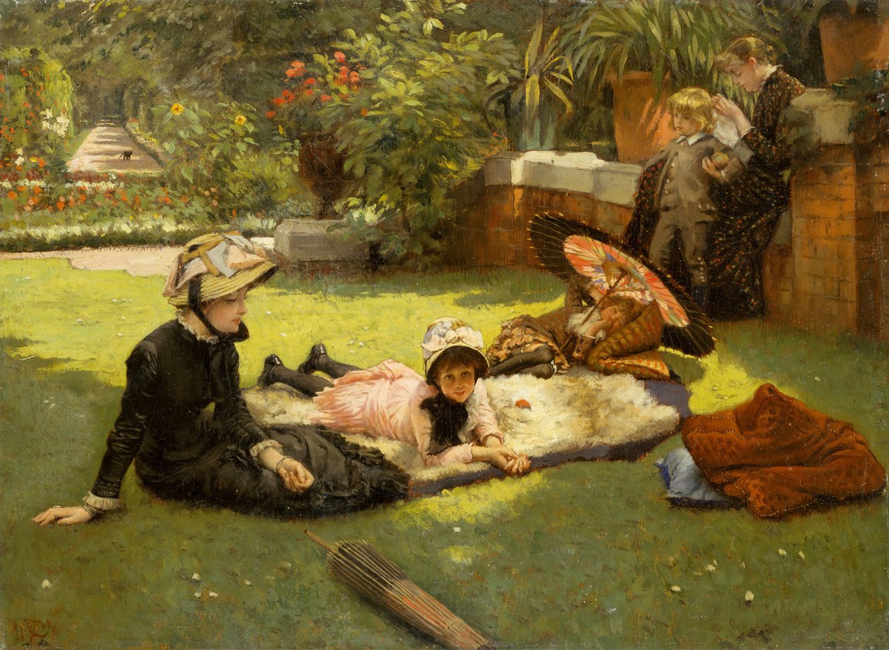 I fullt solljus I full sol, ca. 1881 av James Jacques Joseph Tissot