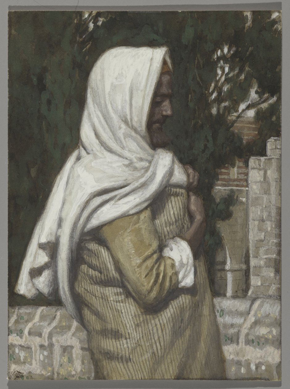 Lazarus, illustration till The Life of Christ, c.1886-94 (wc & gouache på kartong) av James Jacques Joseph Tissot