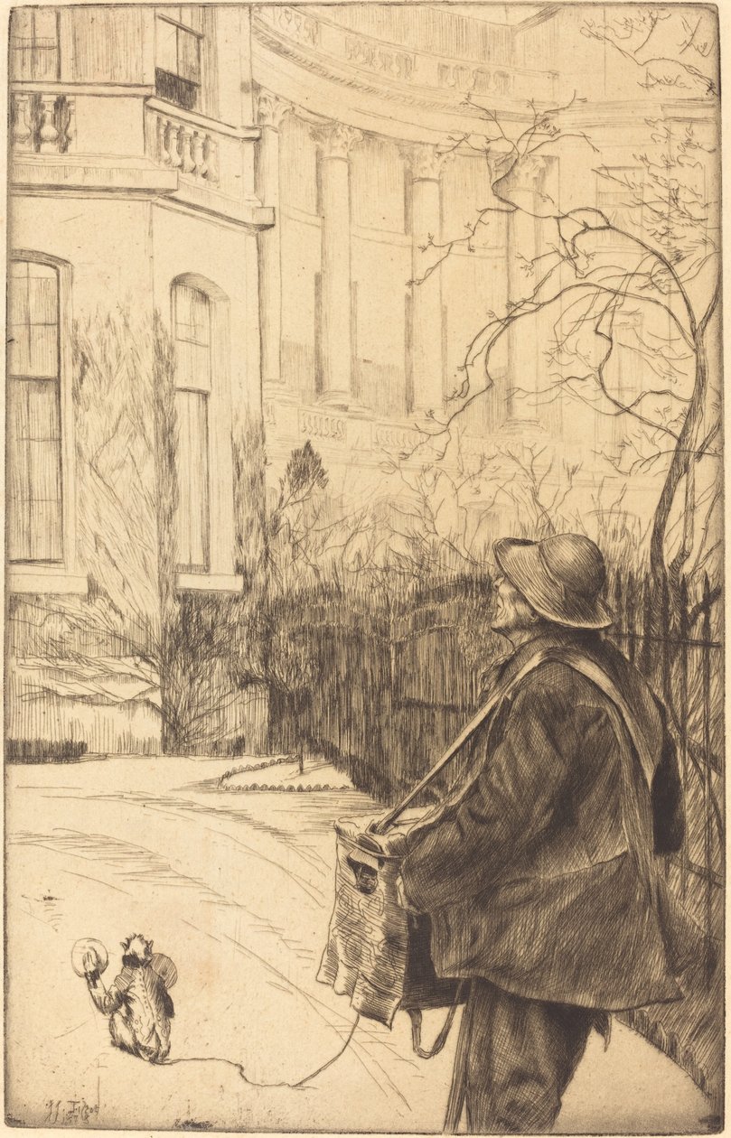 Orgelspelaren (The Organ Grinder) av James Jacques Joseph Tissot