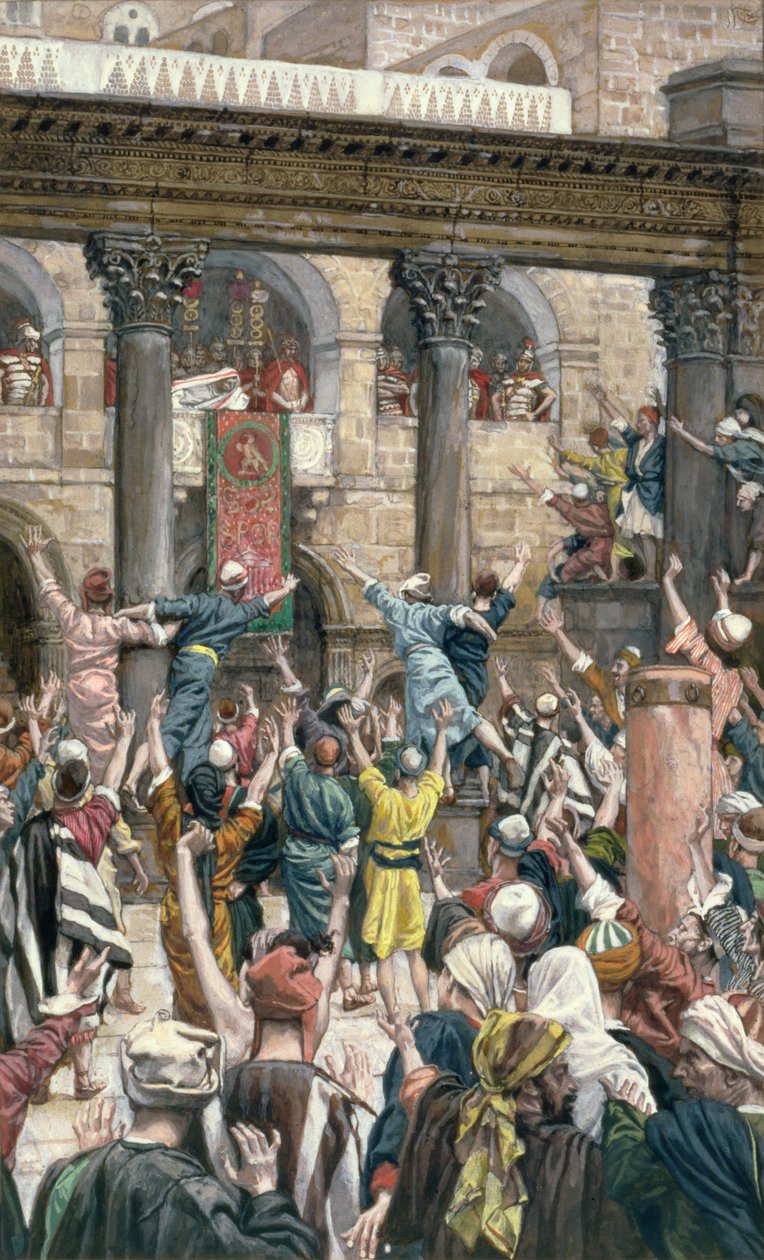 Låt honom bli korsfäst, illustration till The Life of Christ, c.1886-96 (gouache på kartong) av James Jacques Joseph Tissot