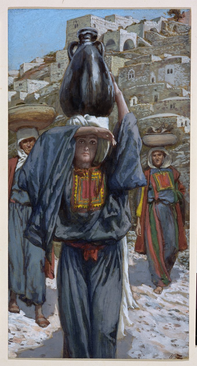 Martha, illustration till The Life of Christ, c.1886-94 (wc & gouache på kartong) av James Jacques Joseph Tissot