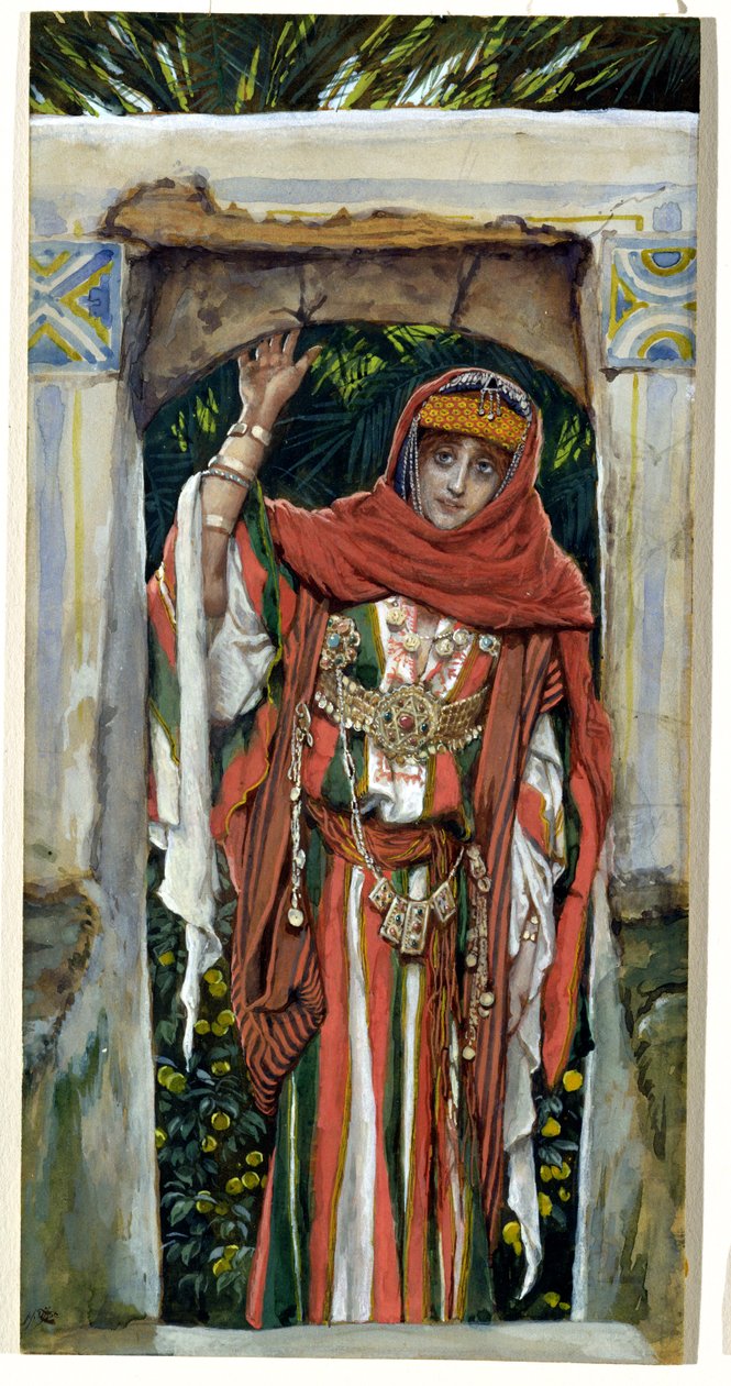 Maria Magdalena före sin omvändelse, illustration till The Life of Christ, c.1886-96 (wc på papper) av James Jacques Joseph Tissot