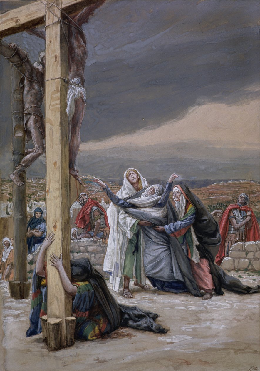 Mater Dolorosa, illustration till The Life of Christ, c.1884-96 (wc & gouache på kartong) av James Jacques Joseph Tissot