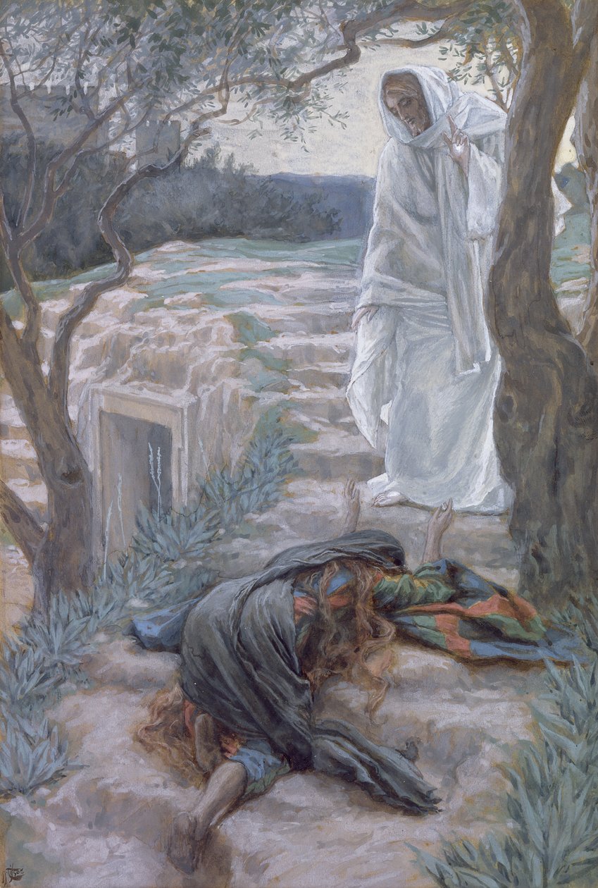 Noli Me Tangere, illustration till The Life of Christ, c.1884-96 (wc & gouache på kartong) av James Jacques Joseph Tissot