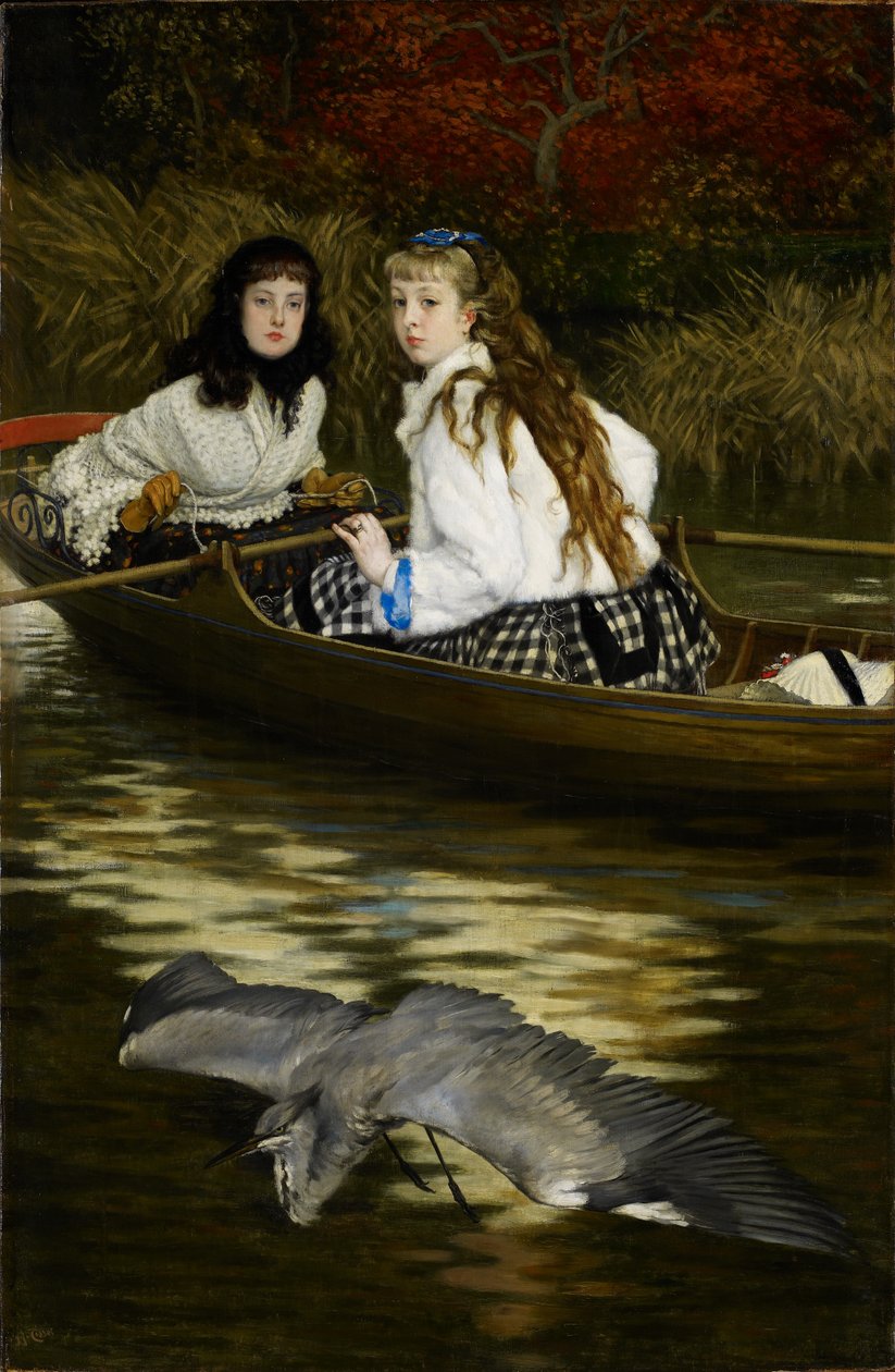 En häger på Themsen, ca 1871-72 (olja på duk) av James Jacques Joseph Tissot