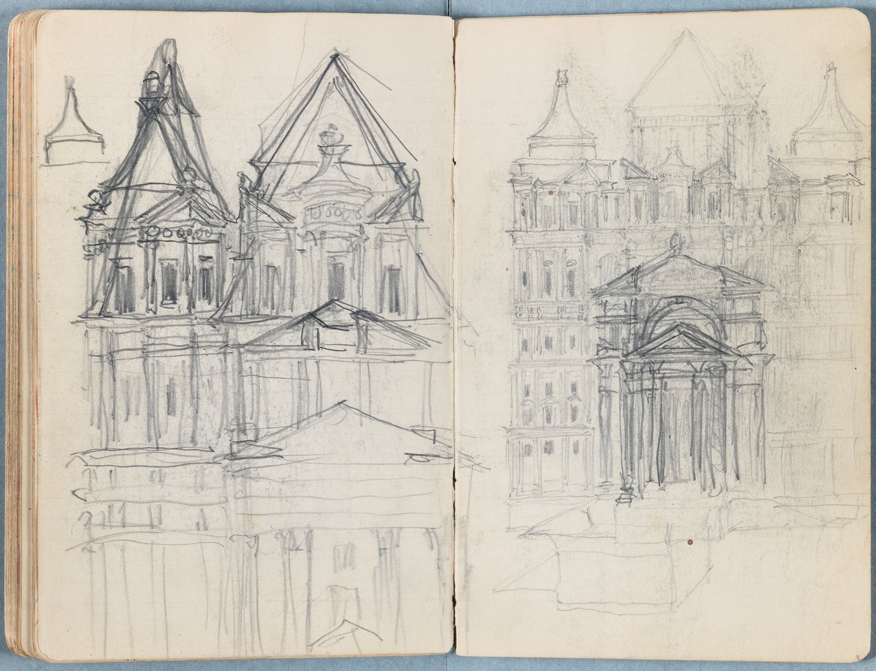Sidor från ett album med Sketches for The Life of Our Lord Jesus Christ, sent 1880-tal (grafit och tvätt på papper) av James Jacques Joseph Tissot