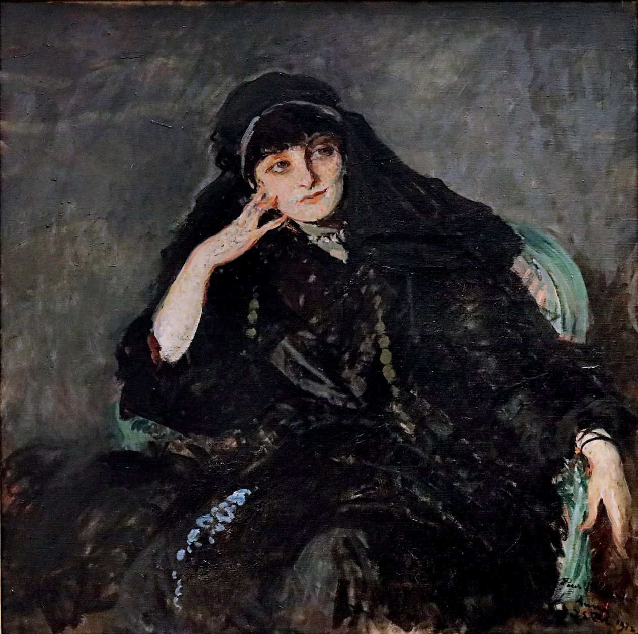 Porträtt av Anna-Elisabeth, grevinna Mathieu de Noailles 1876-1933, 1912. av James Jacques Joseph Tissot