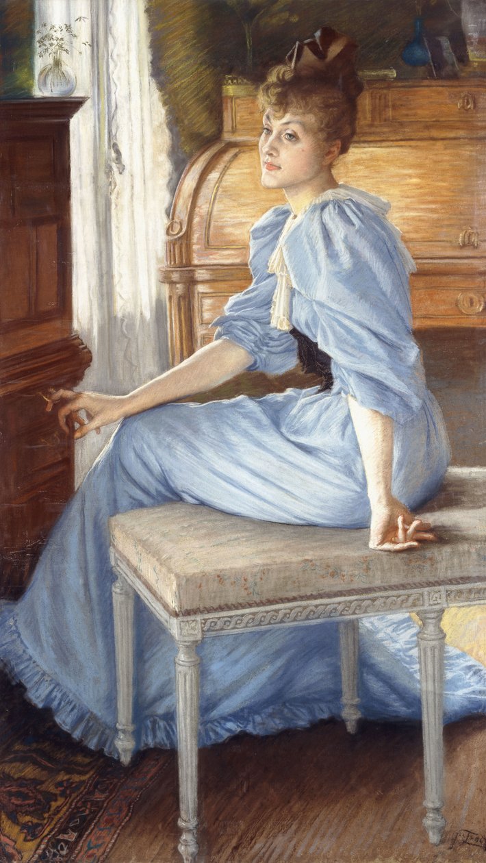 Porträtt av Madame Henriette de Bonnieres, 1880-talet av James Jacques Joseph Tissot