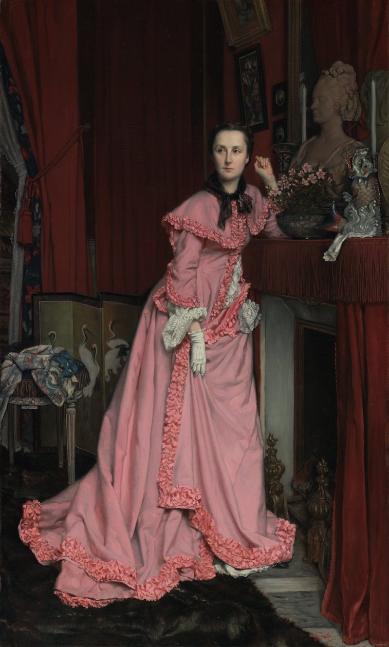 Porträtt av Marquise de Miramon, född Thérèse Feuillant av James Jacques Joseph Tissot