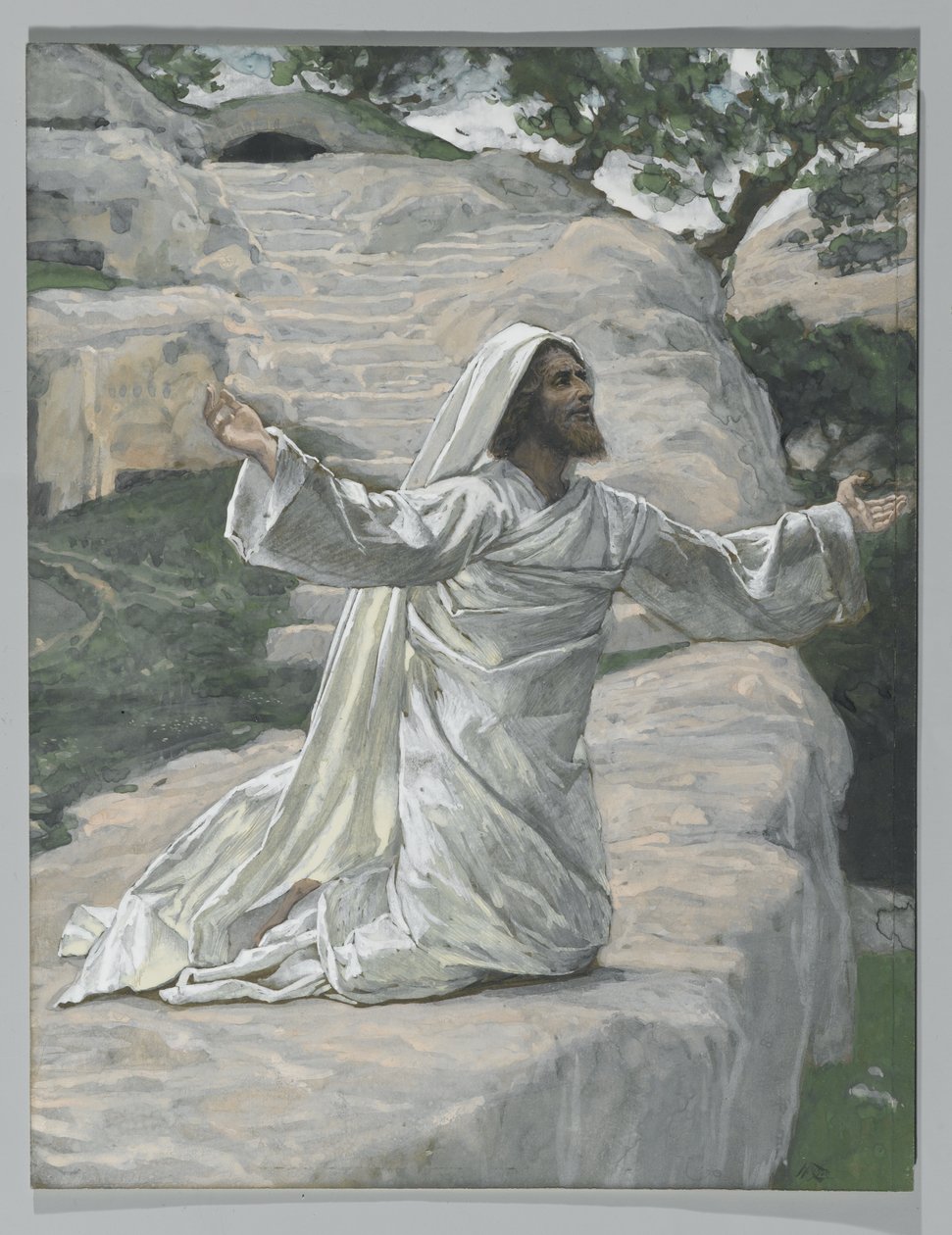 Saint James the Less, illustration från The Life of Our Lord Jesus Christ, 1886-94 (wc över grafit på papper) av James Jacques Joseph Tissot