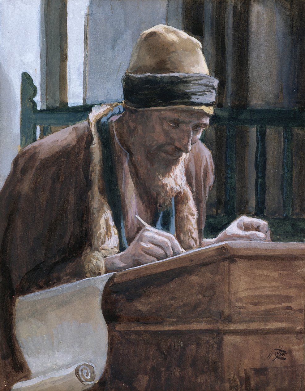 Sankt Markus, illustration till The Life of Christ, ca 1886-94 (wc & gouache på kartong) av James Jacques Joseph Tissot