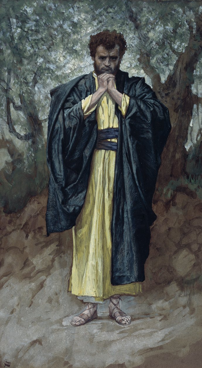 Saint Matthew, illustration till The Life of Christ, c.1886-94 (wc & gouache på kartong) av James Jacques Joseph Tissot