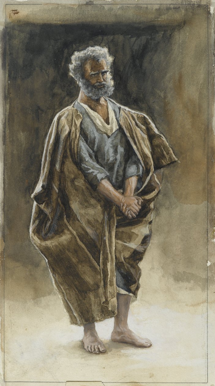 Sankt Peter, illustration från Vår Herre Jesu Kristi liv, 1886-94 (wc över grafit på papper) av James Jacques Joseph Tissot
