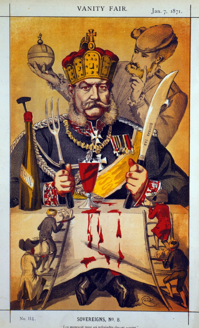 Sovereigns No.8 Cartoon från Vanity Fair, 1871 av James Jacques Joseph Tissot