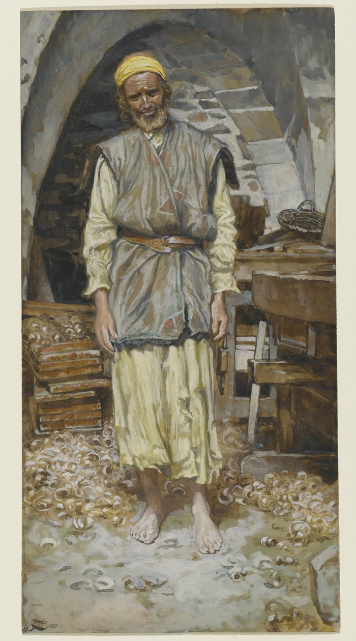 St. Joseph, illustration till The Life of Christ, c.1886-94 (wc på papper) av James Jacques Joseph Tissot