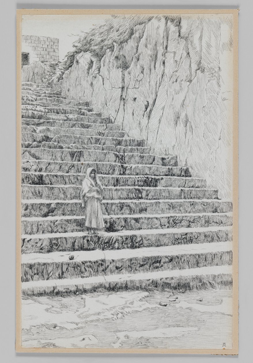 Steg som leder till profeternas gravar, illustration från Vår Herre Jesu Kristi liv av James Jacques Joseph Tissot