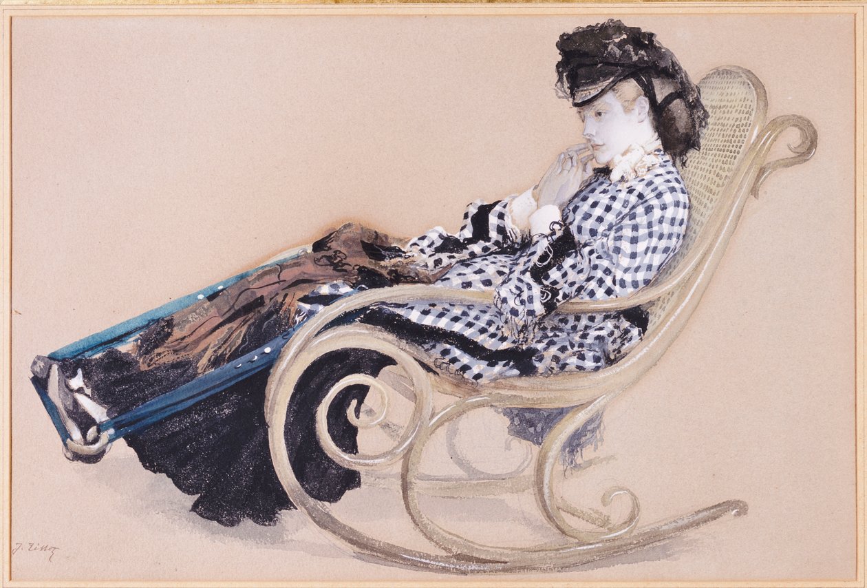 Studie för "Den sista kvällen" av James Jacques Joseph Tissot