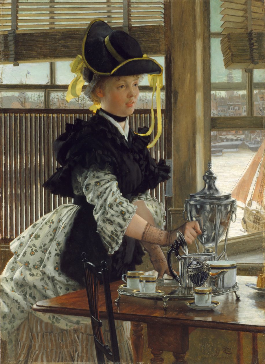 Tea, 1872. av James Jacques Joseph Tissot