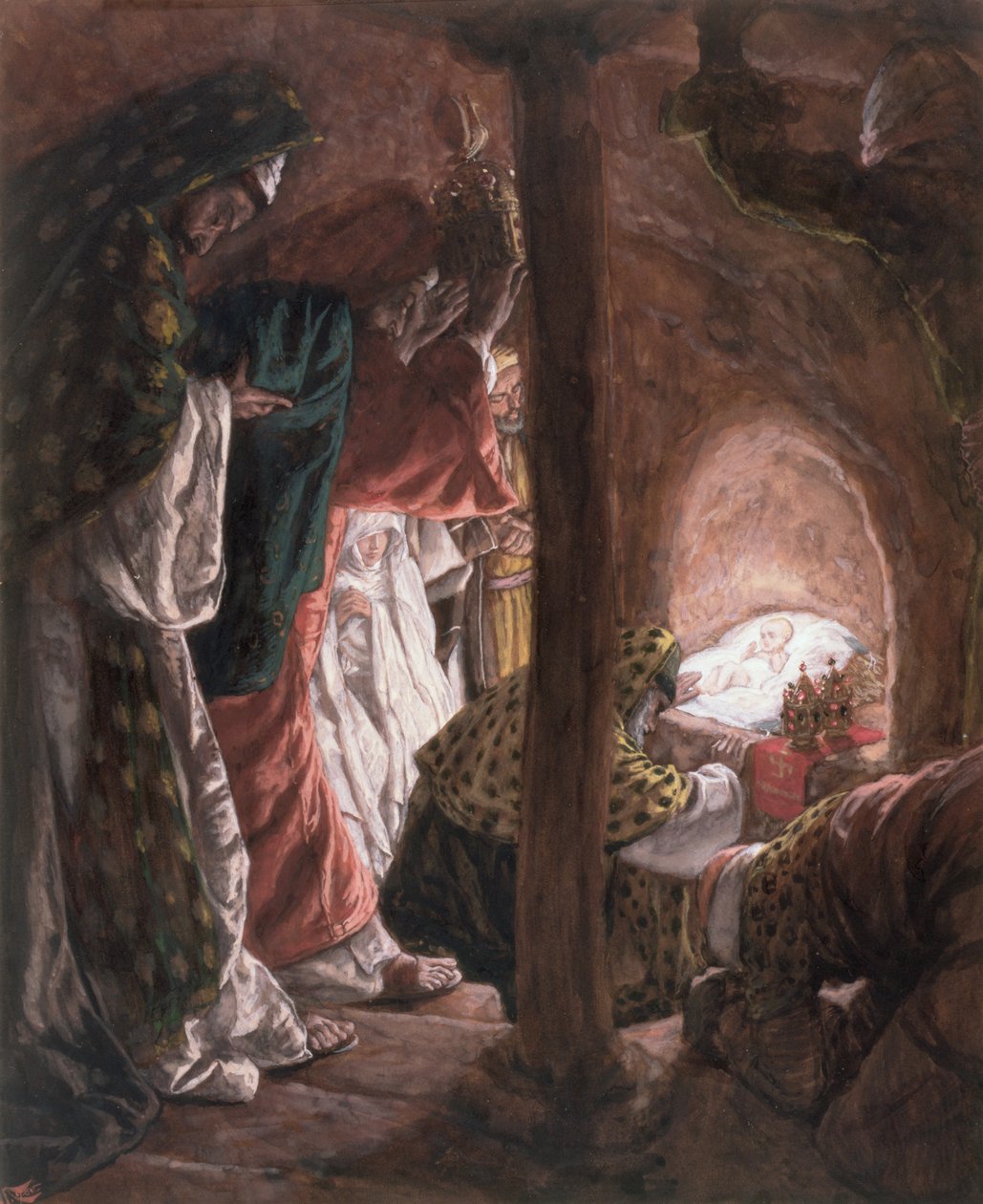 The Adoration of the Wise Men, illustration till The Life of Christ, c.1886-94 av James Jacques Joseph Tissot