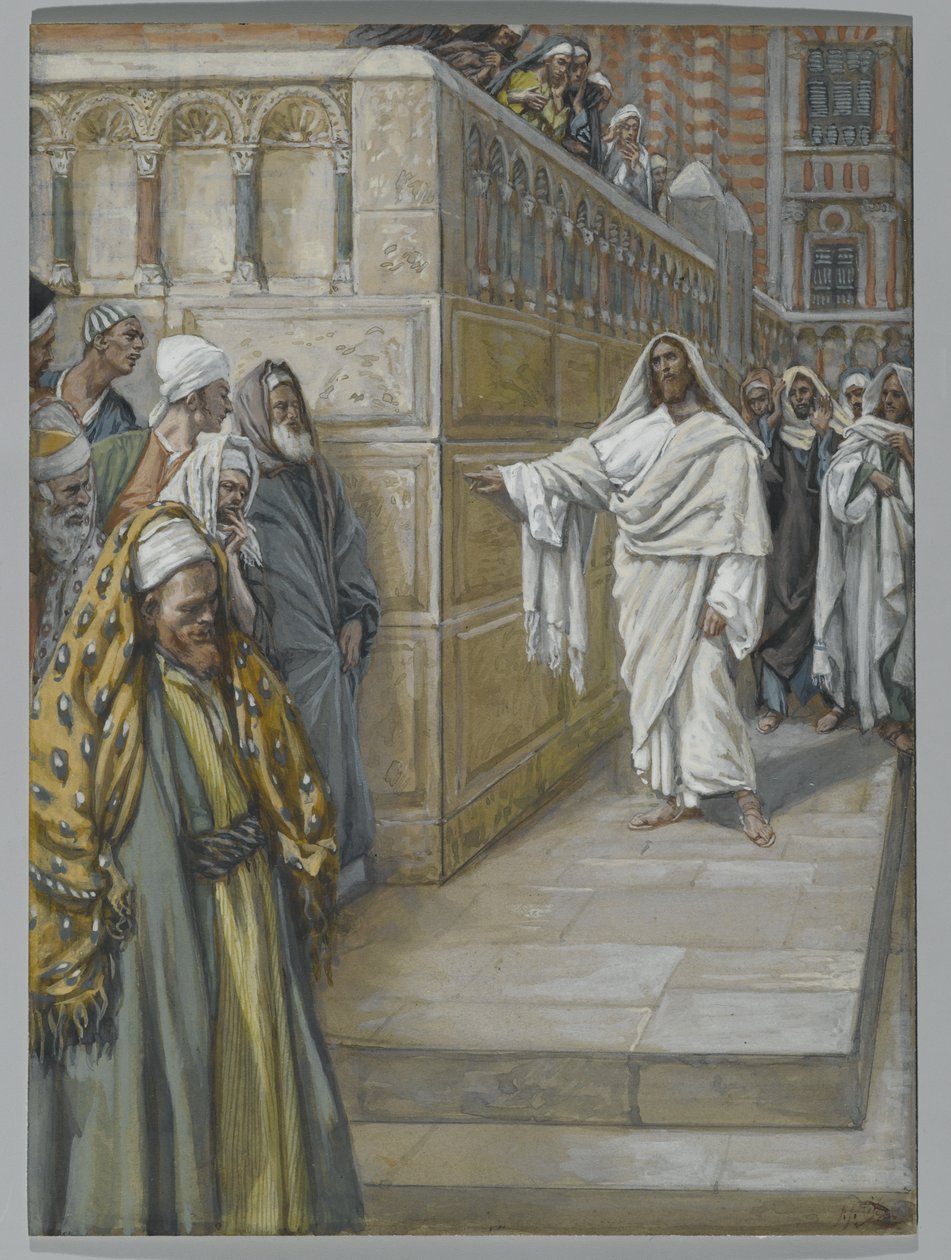 Hörnstenen, illustration från Vår Herre Jesu Kristi liv, 1886-94 (wc över grafit på papper) av James Jacques Joseph Tissot