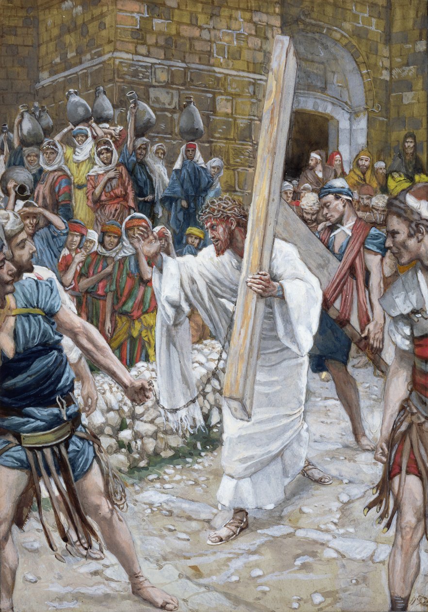 Jerusalems döttrar, illustration till The Life of Christ, c.1886-94 (wc & gouache på kartong) av James Jacques Joseph Tissot