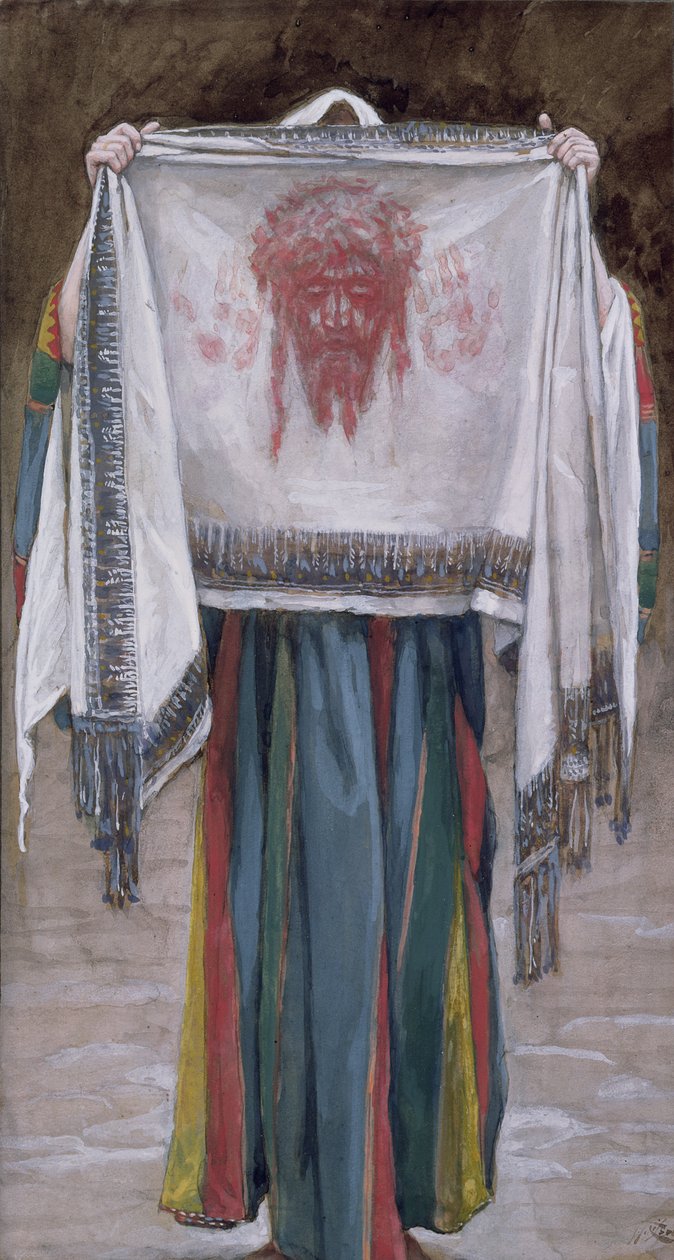 The Holy Face, illustration till The Life of Christ, c.1884-96 (wc & gouache på kartong) av James Jacques Joseph Tissot