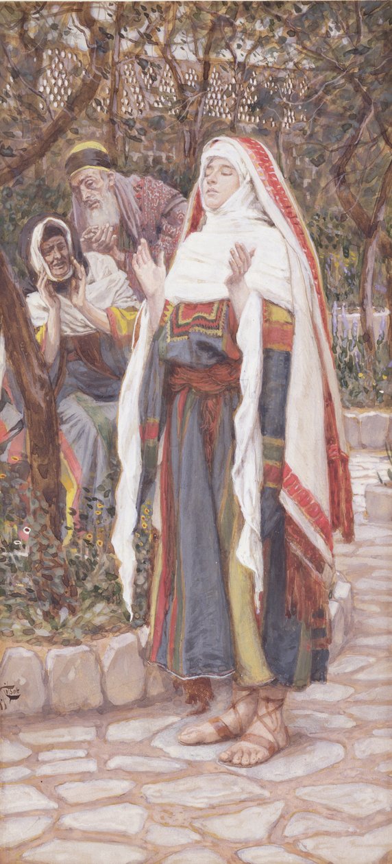 The Magnificat, illustration till The Life of Christ, c.1886-94 (gouache på kartong) av James Jacques Joseph Tissot