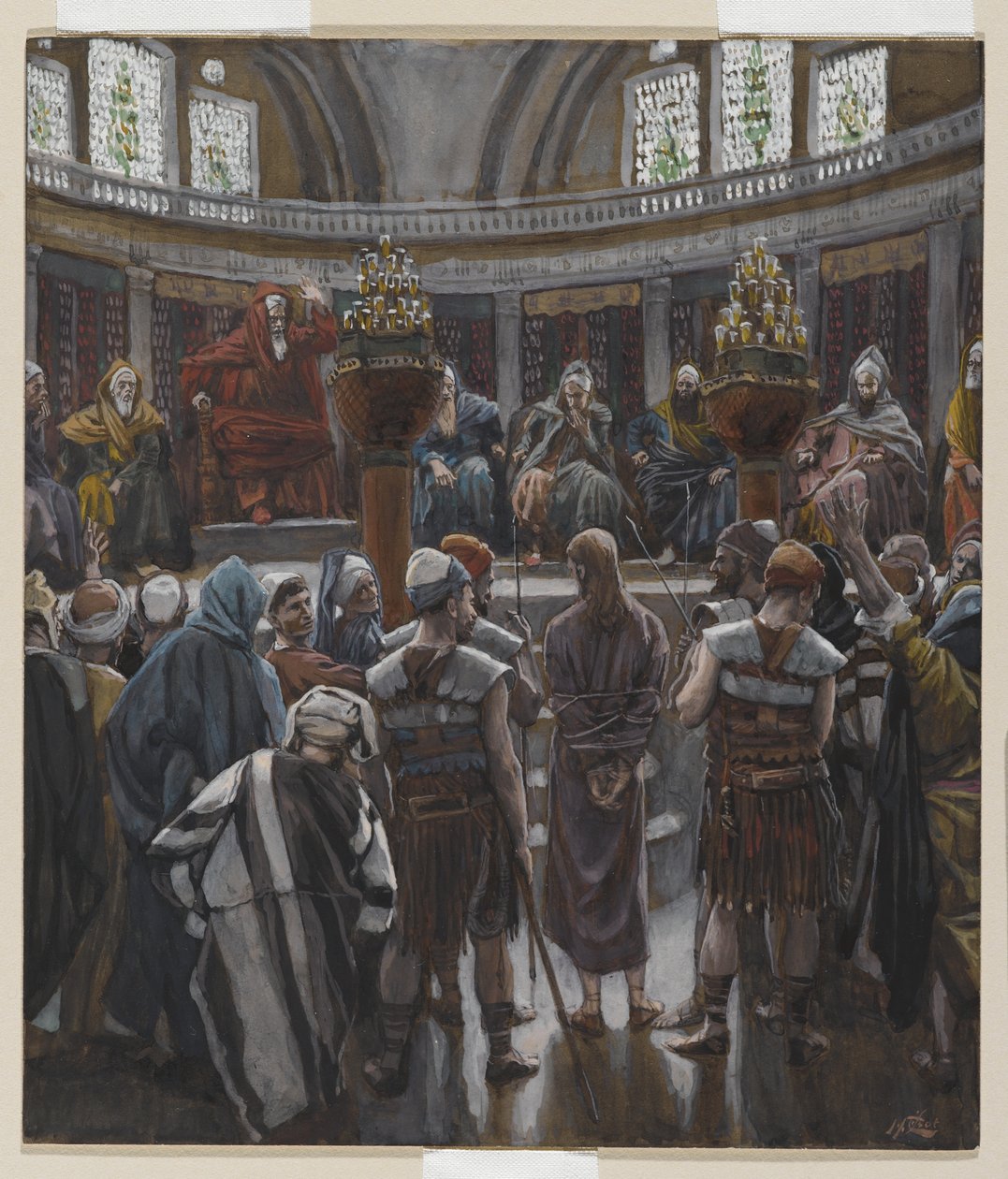 The Morning Judgement, illustration från The Life of Our Lord Jesu Christ, 1886-94 (wc över grafit på papper) av James Jacques Joseph Tissot