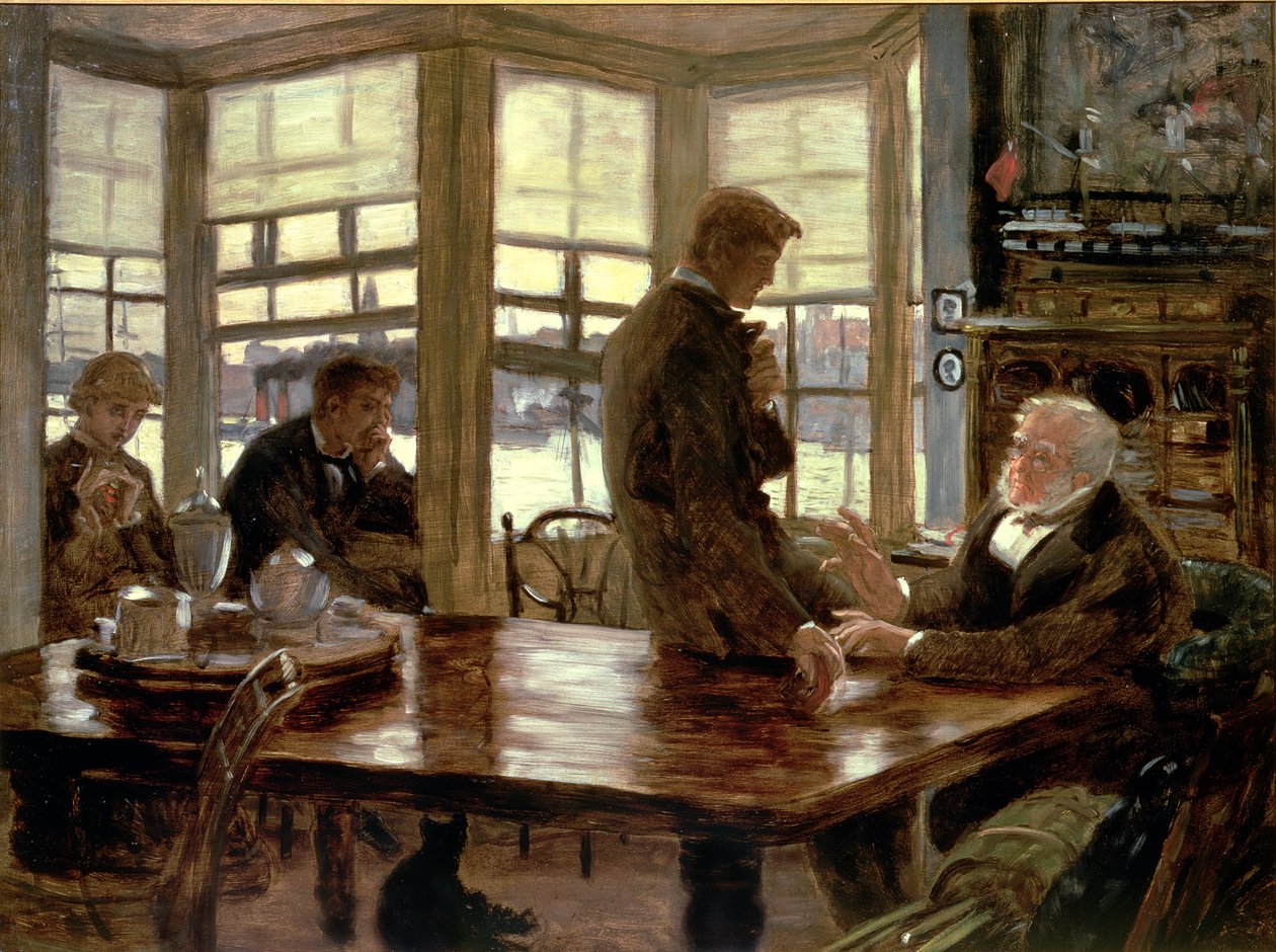 The Prodigal Son in Modern Life: The Departure, c.1882 (förberedande skiss för 33783) av James Jacques Joseph Tissot