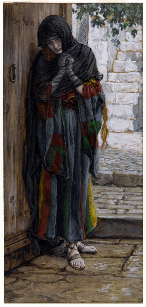 Den ångerfulla Magdalena (wc på papper) av James Jacques Joseph Tissot