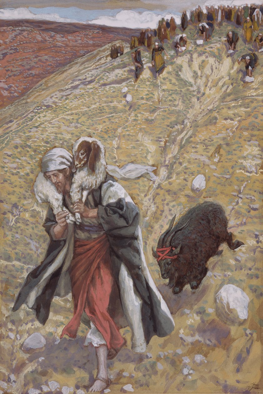 Syndbocken, illustration till The Life of Christ, c.1886-94 (wc & gouache på kartong) av James Jacques Joseph Tissot