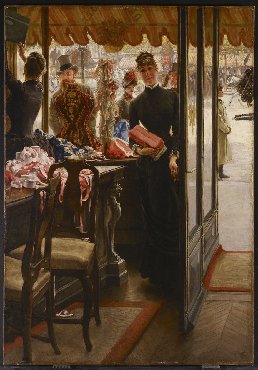 Butiksflickan, 1883-85 av James Jacques Joseph Tissot