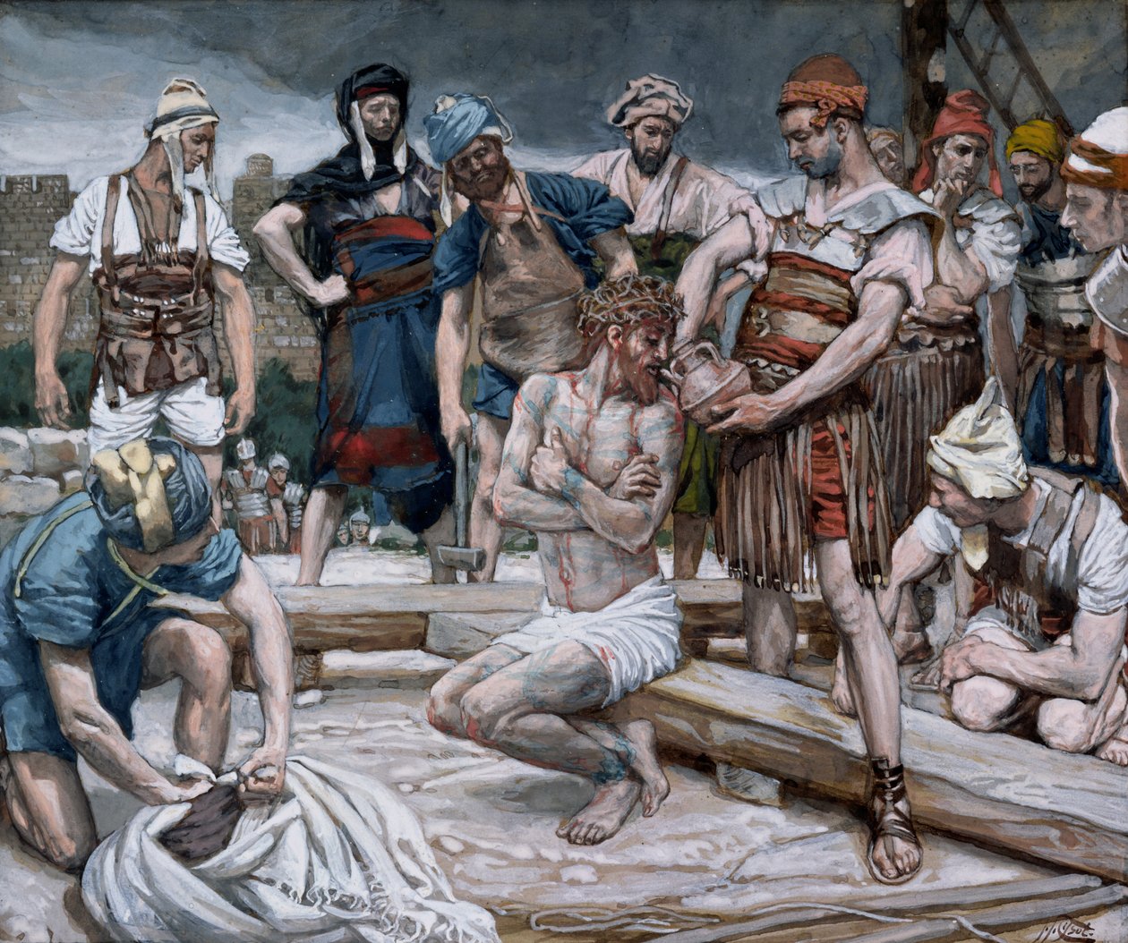 Vinet blandat med myrra, illustration till The Life of Christ, c.1884-96 (wc & gouache på kartong) av James Jacques Joseph Tissot