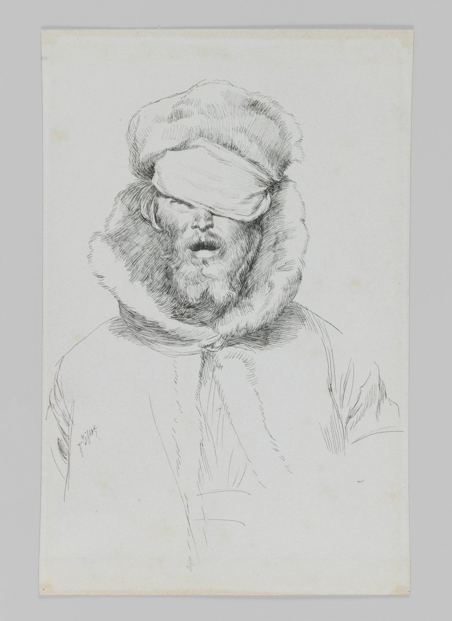 Typ av jude, illustration från Vår Herre Jesu Kristi liv (bläck på papper) av James Jacques Joseph Tissot