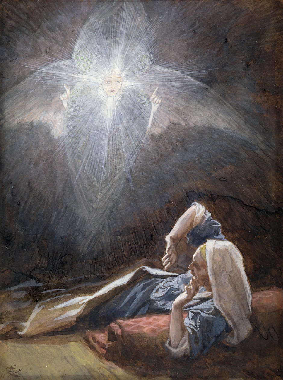Vision of St. Joseph, illustration till The Life of Christ, c.1886-94 (gouache på kartong) av James Jacques Joseph Tissot