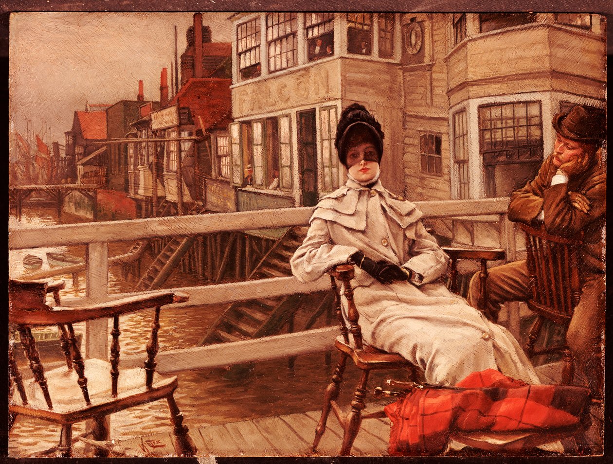 Väntar på båten i Greenwich av James Jacques Joseph Tissot