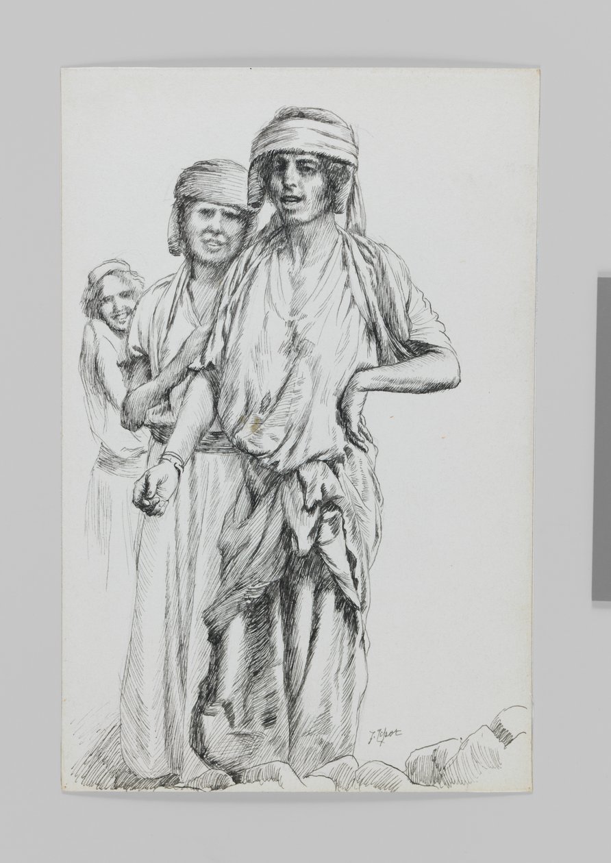 Kvinnor i Geba, Samaria, illustration från Vår Herre Jesu Kristi liv av James Jacques Joseph Tissot