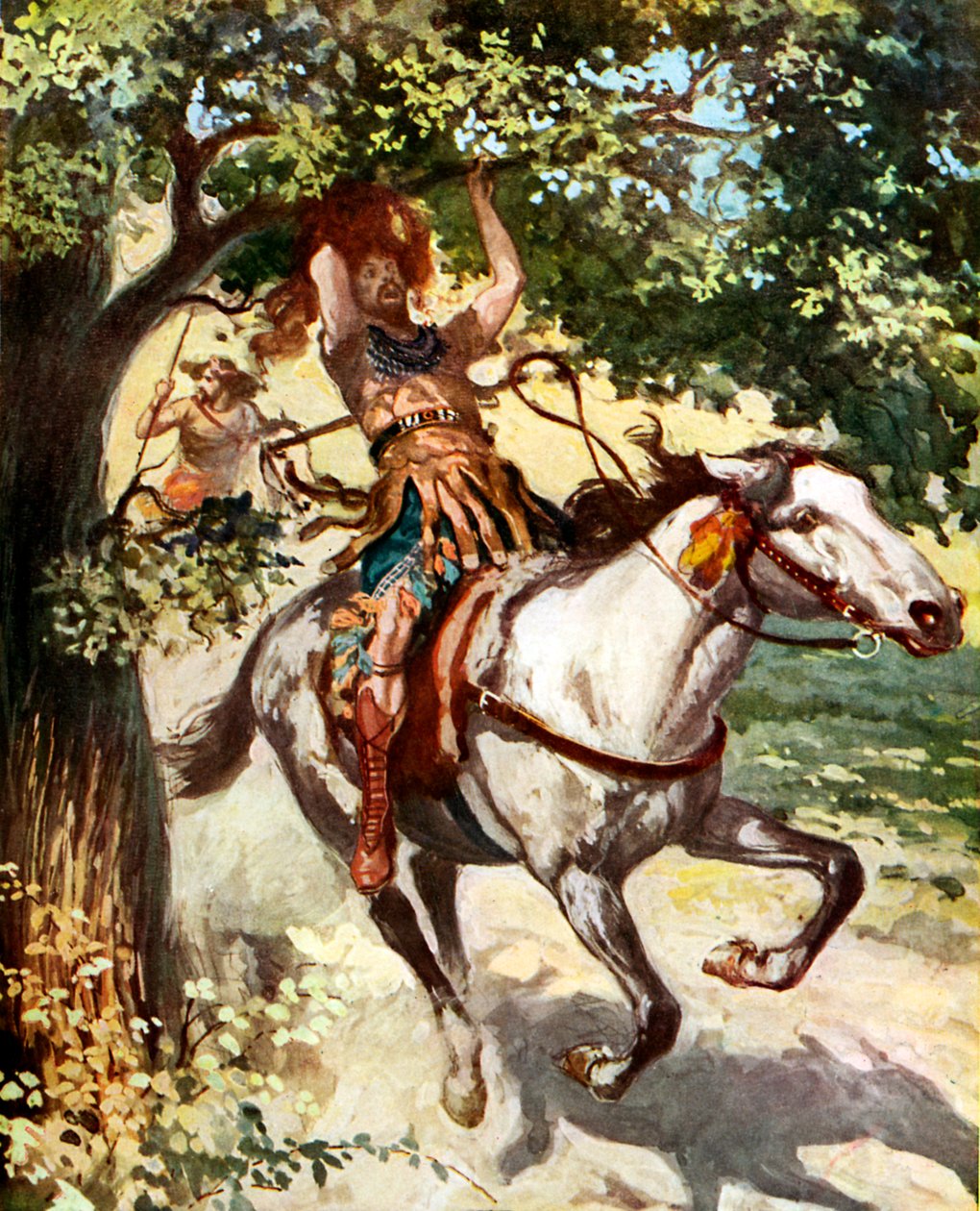 Absalom hängande på eken - Bibeln av James Jacques Joseph after Tissot