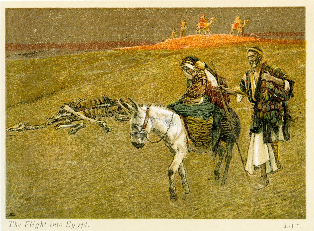 Le Malaga i Aikupito, St Matthew - Mataupu 2 - Bibleswed av James Jacques Joseph after Tissot