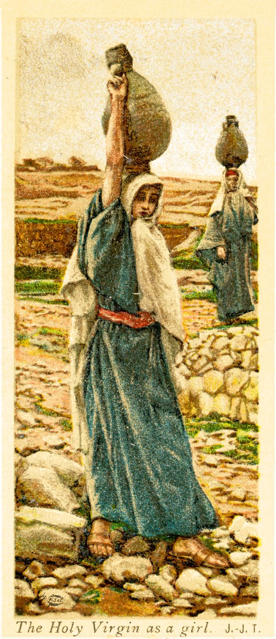 Le Taupou Paia a o teine, - Bibleswed av James Jacques Joseph after Tissot