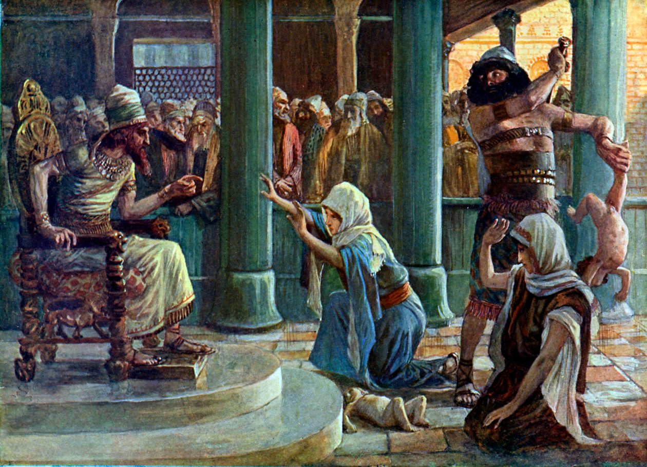 The Wisdom of Salomon av J James Tissot - Bibeln av James Jacques Joseph after Tissot