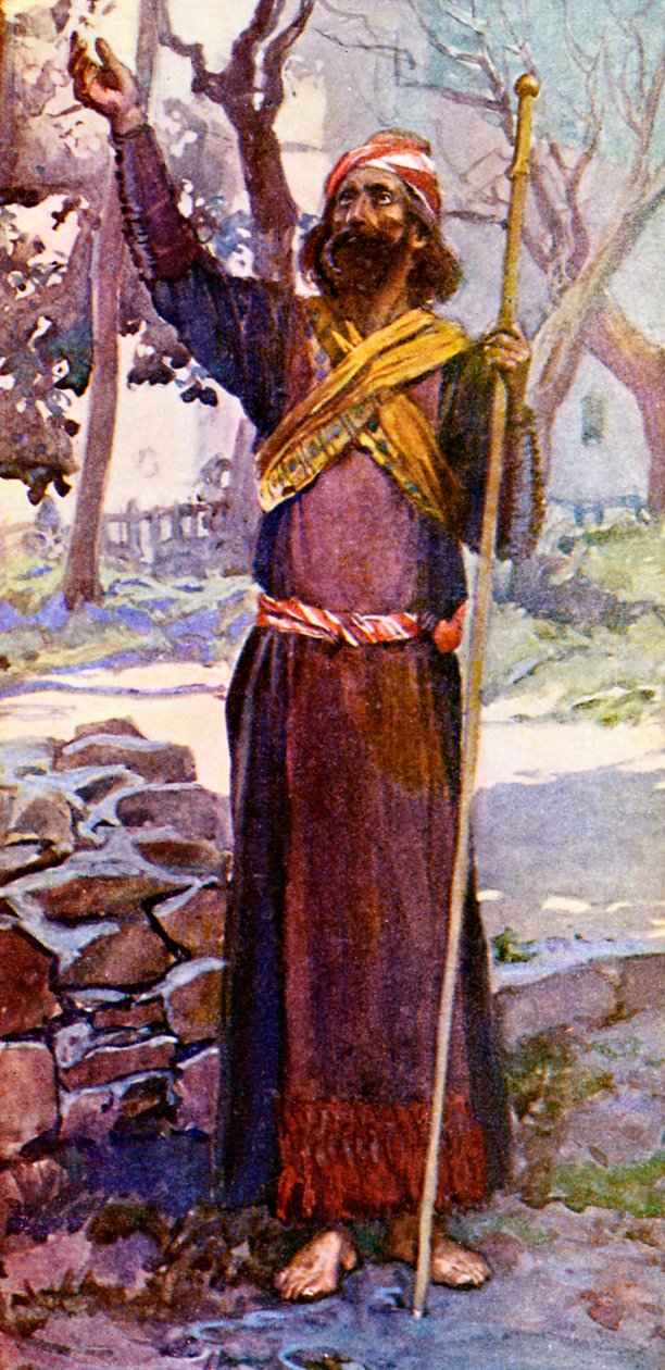 Zechariah av J James Tissot - Bibeln av James Jacques Joseph after Tissot