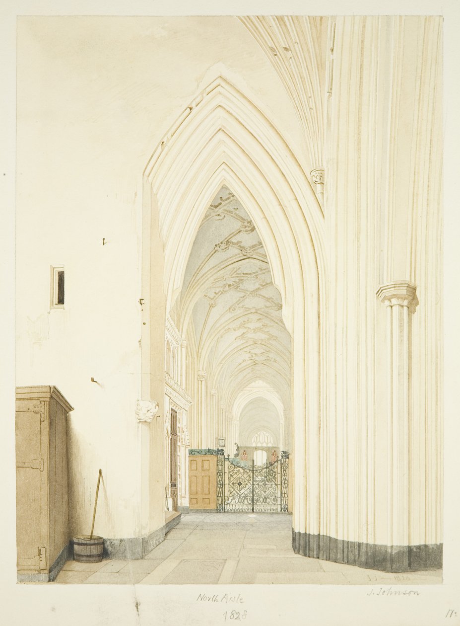 North Aisle of St Mary Redcliffe, ser österut av James Johnson