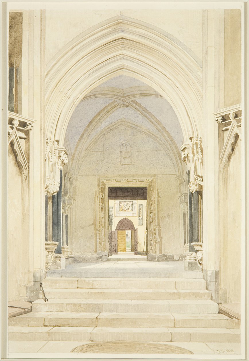 North Porch of St Mary Redcliffe, ser söderut av James Johnson