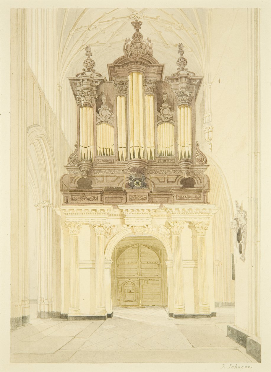 Orgel och orgelloft av St Mary Redcliffe av James Johnson