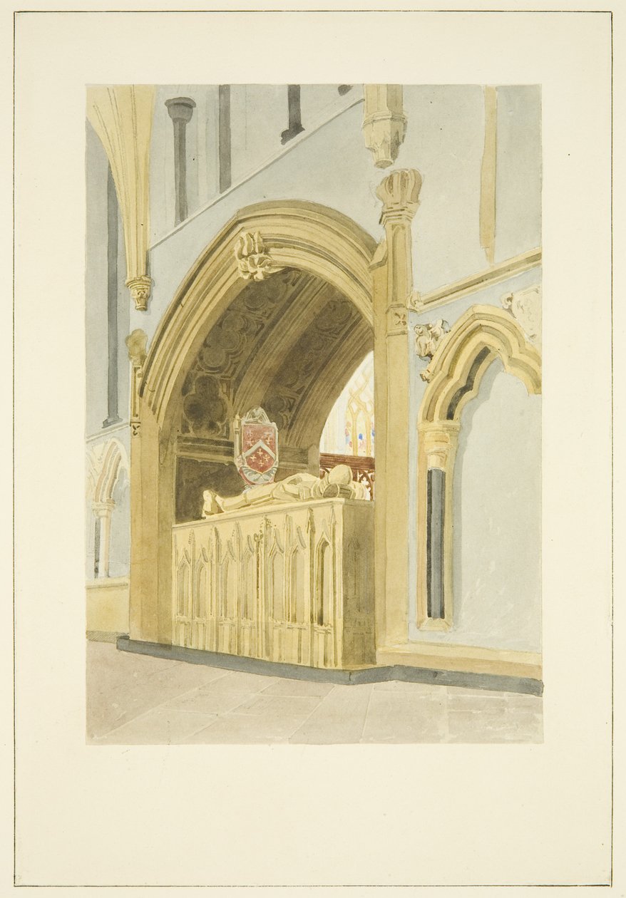 Tomb of Robert Fitzharding, död 1170, i Bristol Cathedral av James Johnson