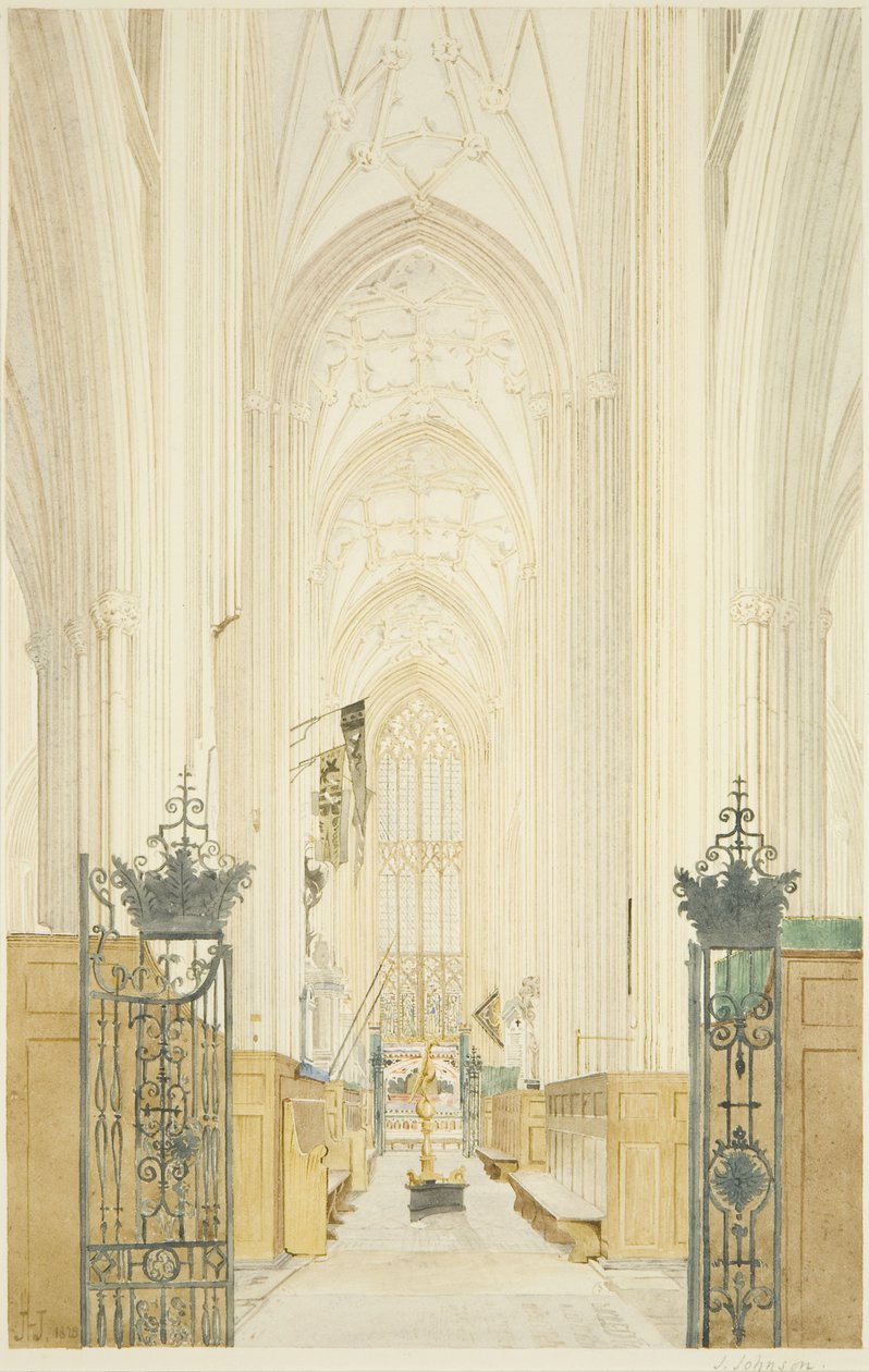 Transept av St Mary Redcliffe, tittar söderut av James Johnson
