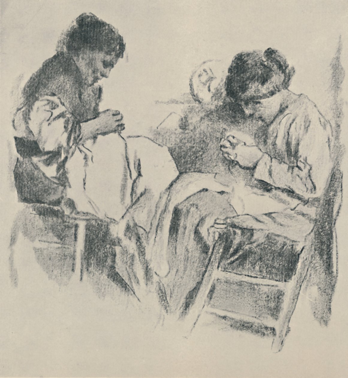 Spanska sömmerskor, 1919 av James Kerr Lawson