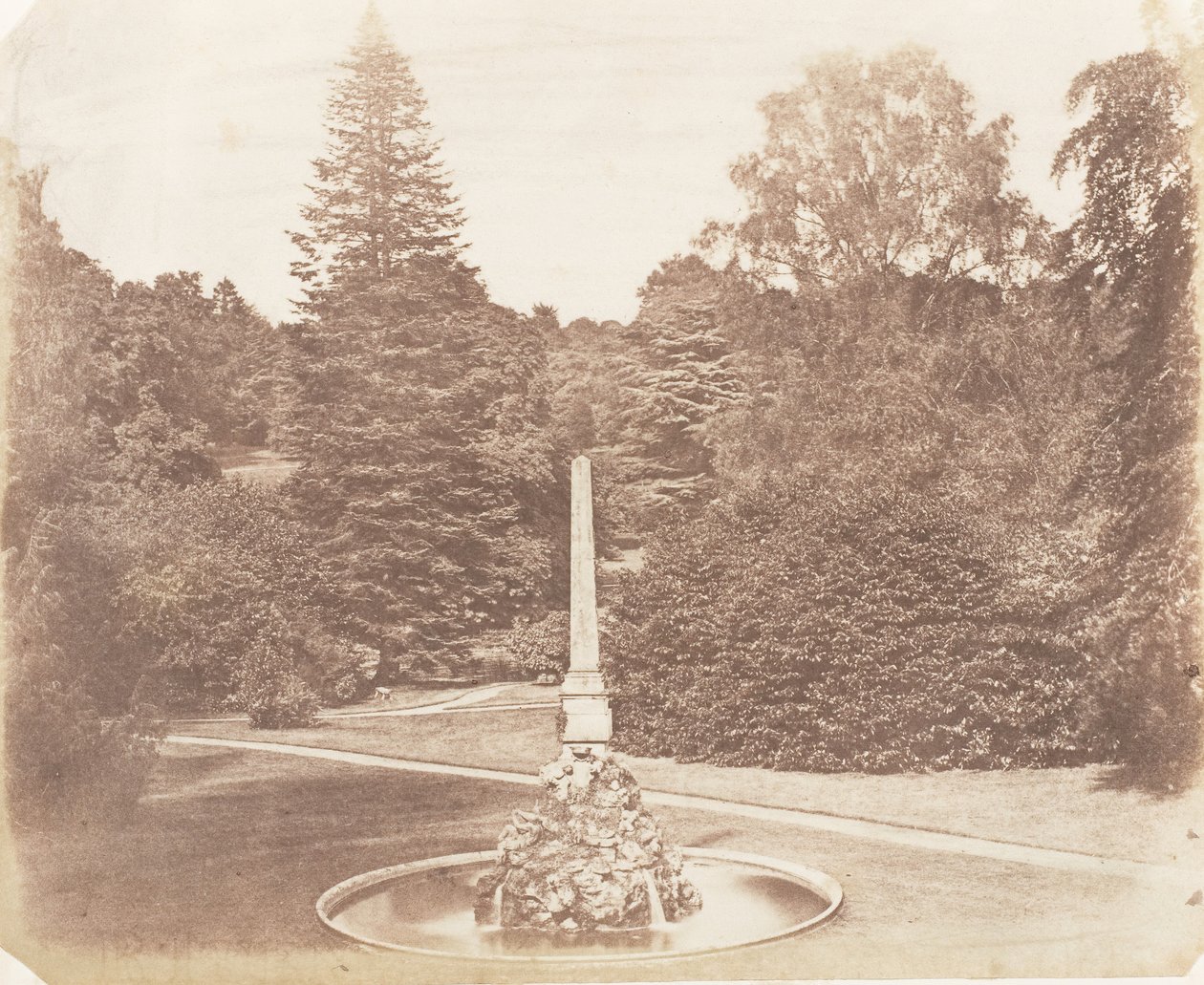 I trädgården. Blenheim, 1853-56. av James Knight